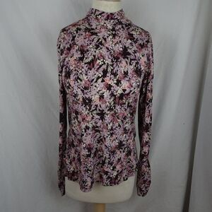 Sundance Women Long Sleeves Floral Shirt Size L
